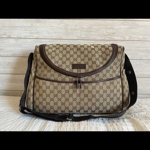 Gucci GG Canvas Diaper Bag